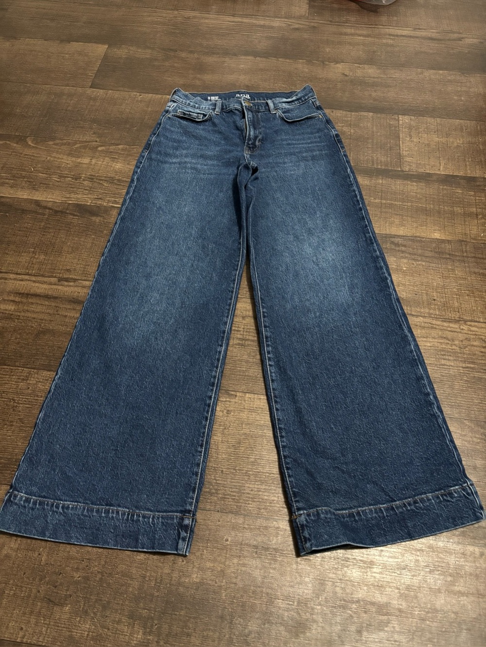 a.n.a High Rise Wide Leg Jeans Women’s Size 8 Dark Wash Denim Trendy High.